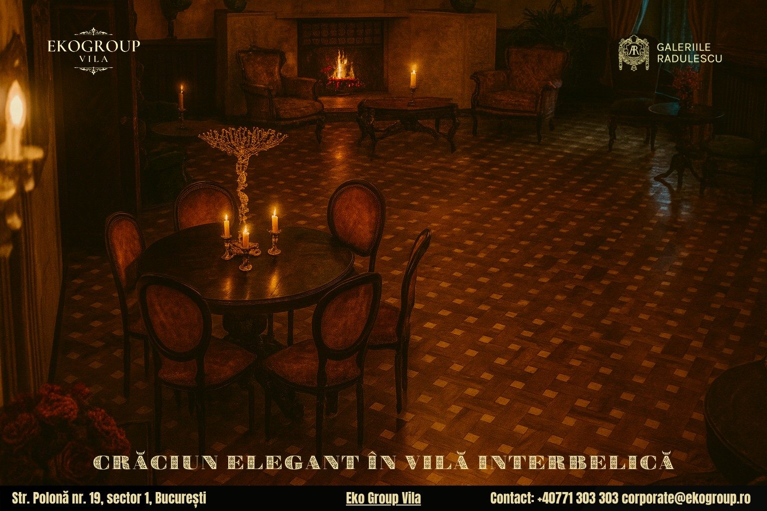 Crăciunul anilor ’30 la Eko Group Vila: o experiență rafinată de târg de Crăciun de altădată